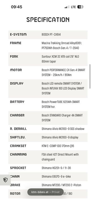 Bicicleta KTM MACINA GRAN 610