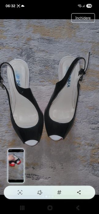Sandale marime  35, toc de 12 cm