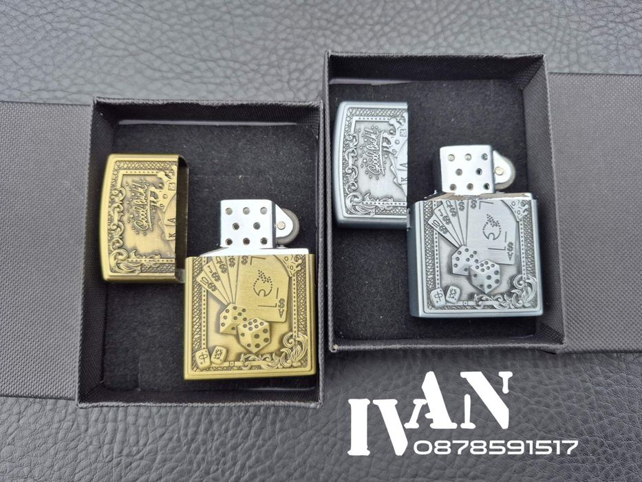 Газови метални релефни запалки CASINO