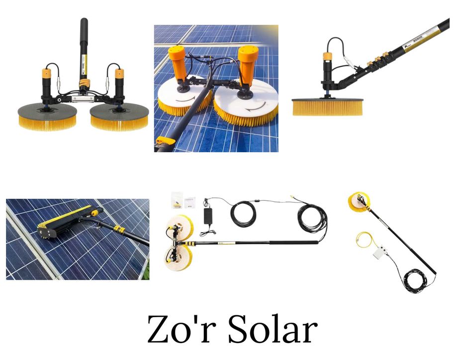 двухдисковое щеточное устройство для очистки солнечных панелей