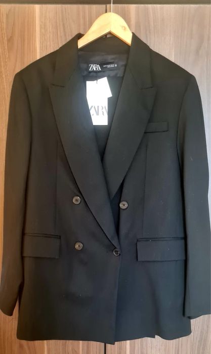 Новый чёрный пиджак Zara, размер  S