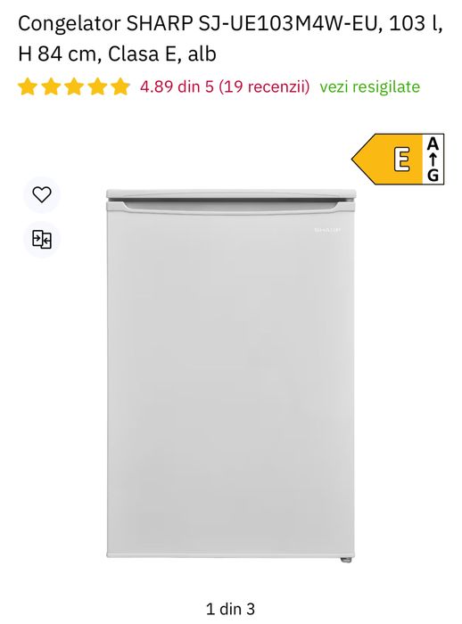 Congelator SHARP Clasa E