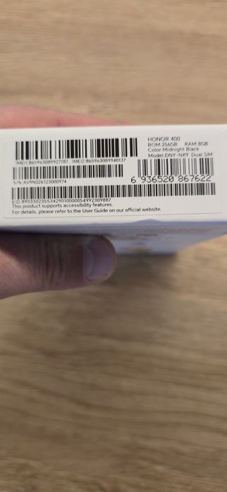 Honor 400 256 giga 8giga ram.Sigilat