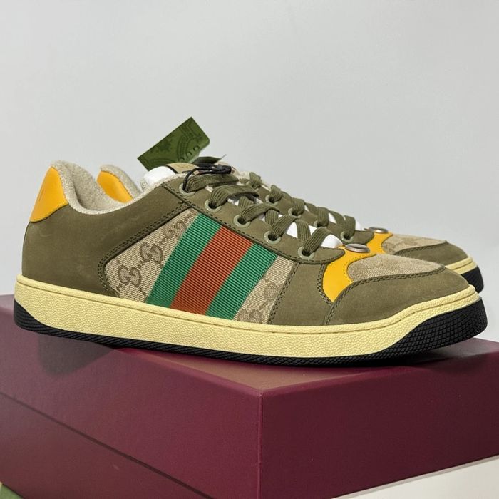GG Screener Sneaker - Olive Green