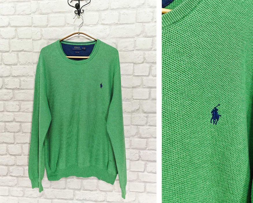 Ralph Lauren Оригинален зелен мъжки пуловер размер XL