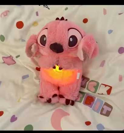 Плюшена Дишаща играчка Стич със светлина, Плюшена играчка Стич, 30см