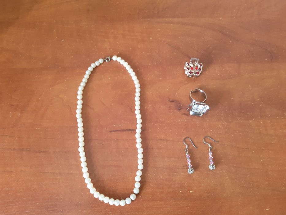 Набор украшений из камня хризопраза