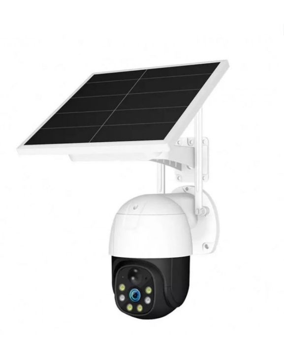 Camera PTZ de supraveghere WIFI V380 panou solar video cu SIM 4G IP66