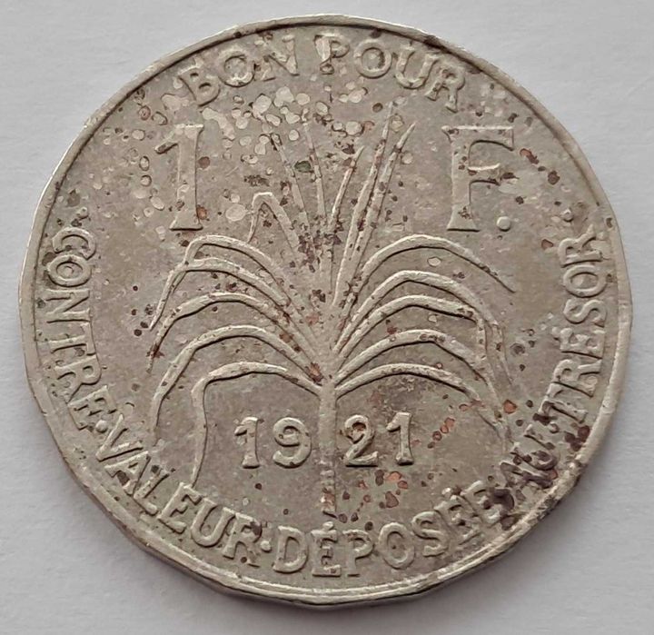 Guadelupa , 1 Francs 1921