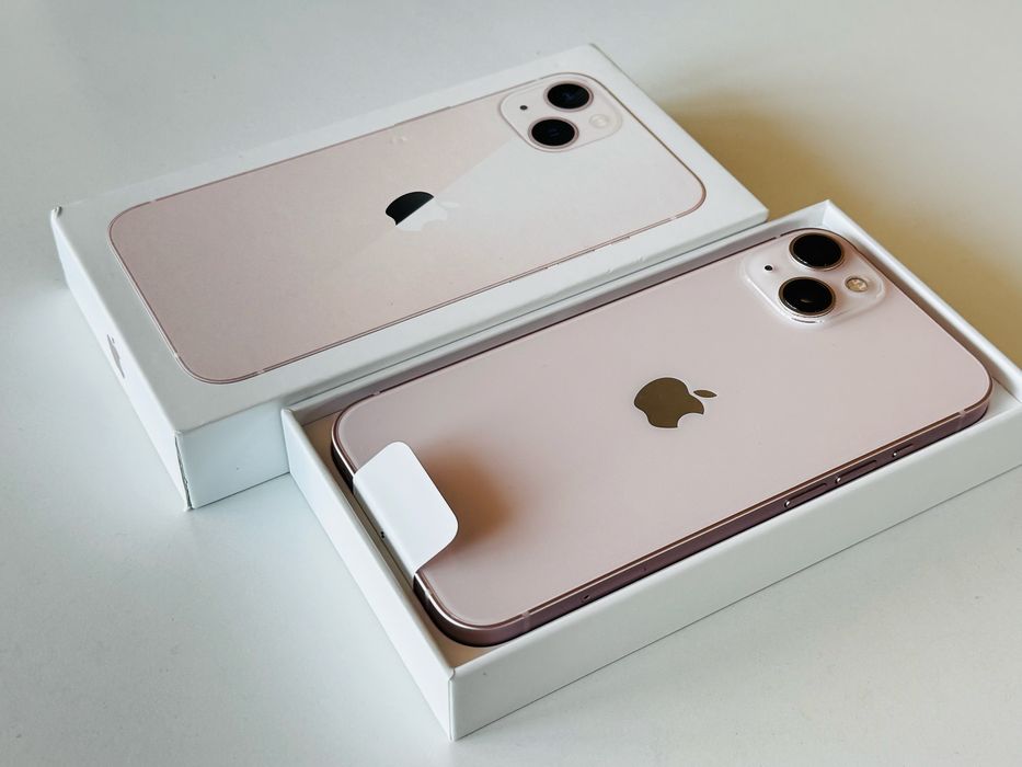 НОВ! Iphone 13 128GB Pink 100% Батерия! Гаранция 6 месеца
