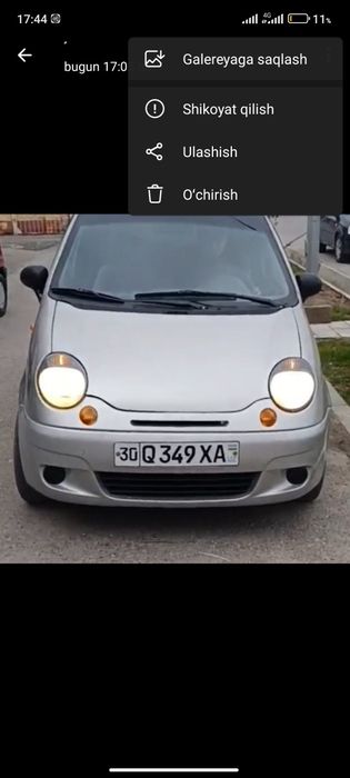 Matiz DAEWO mx motor