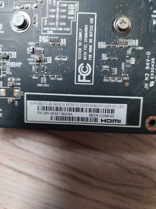 Placa video Saphire Pulse RX 550 2G