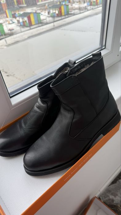 Продам Сапоги кожанные мужские