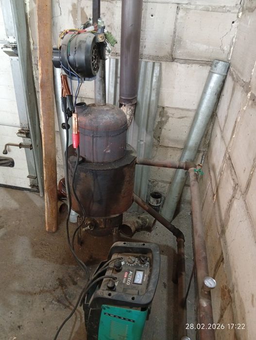 Печь на отработанном масле