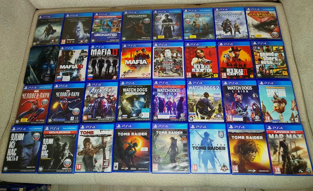 Диски Playstation 4 игры ps4