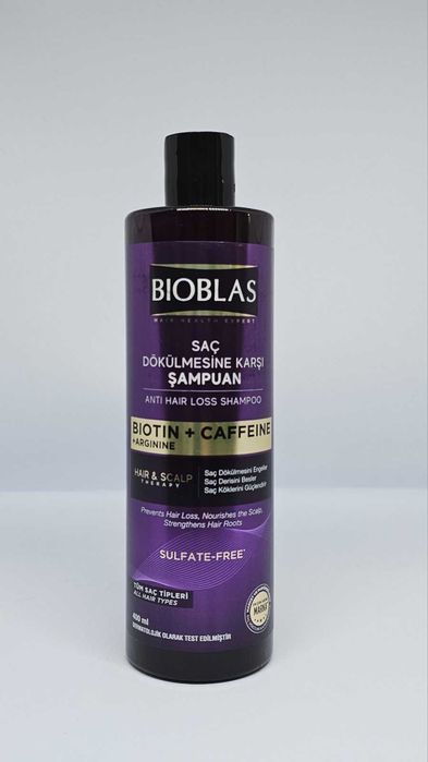 Шампоан против косопад Bioblas Biotin Caffeine Стимулира растежа 400мл