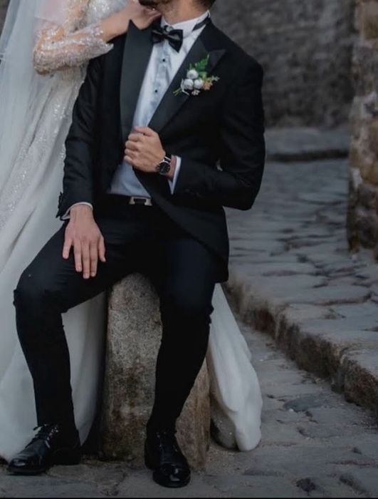 Мъжки елегантен костюм (тип:смокинг)