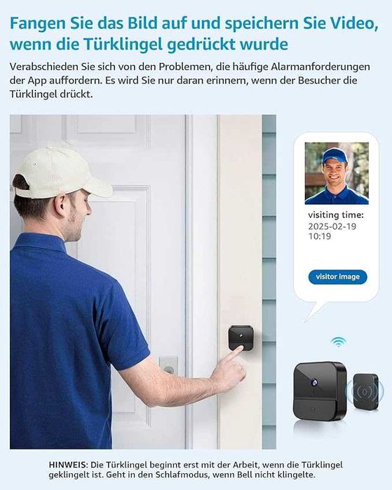 Видео звънец с камера Безжична 1080P WiFi  от BETTERMO