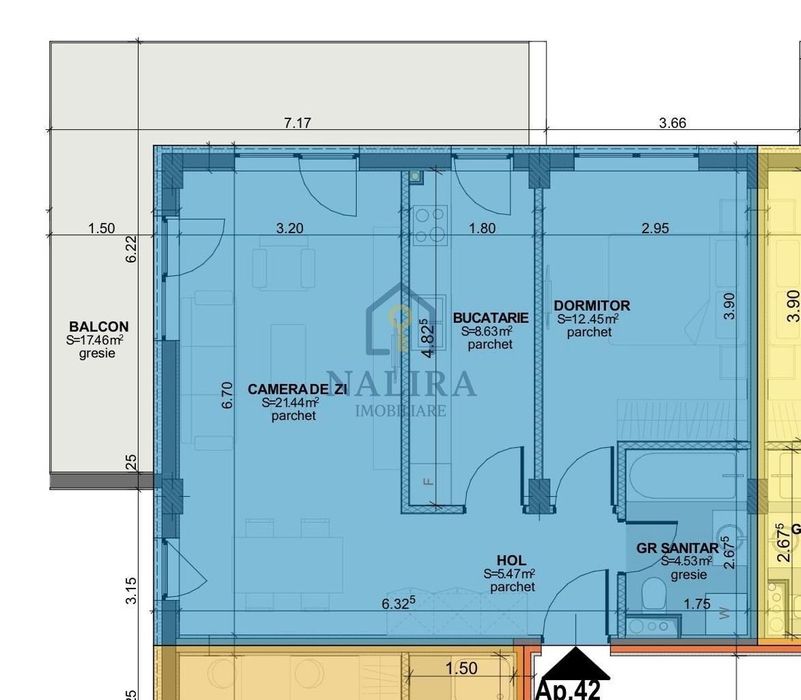 Apartament 2 camere de vanzare - bloc nou - Margeanului