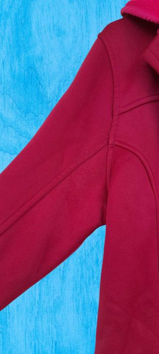 Jacheta Newcential windproof bordo cu fermoar si gluga S/M