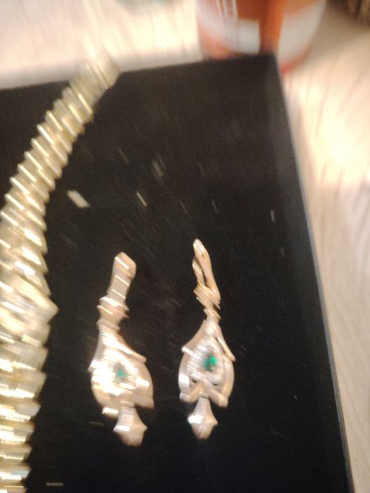 Серьги позолоченные с пробой