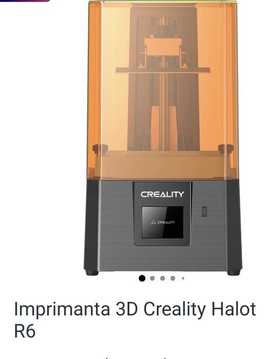 Imprimanta 3D Creality Halot R6
Creality Halot R6 este o imprimanta 3D compacta cu rasina