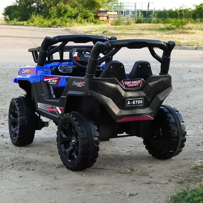 Masinuta electrica copii 4x4, 2-4 ani,CAPE-X, 100W,12V, scaun tapitat