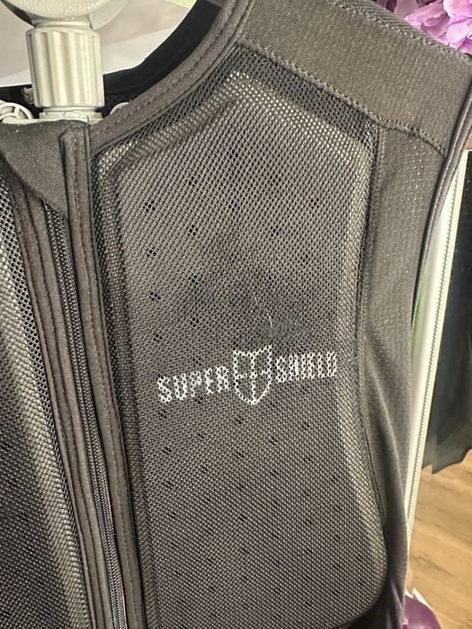 Vesta protecție moto Super Shield L negru spate Level 2 ski MTB