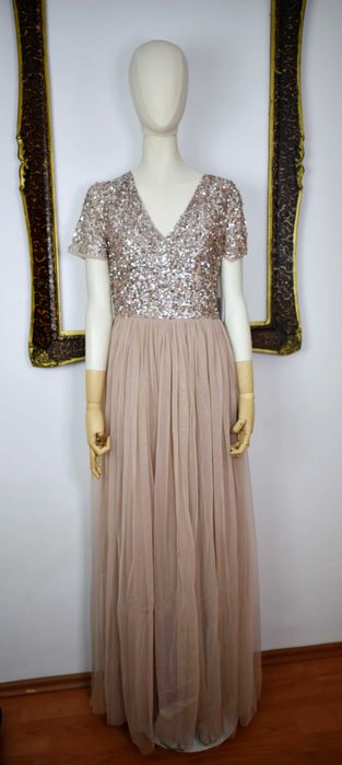 Rochie de seara din tull cu paiete