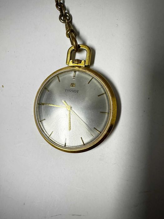 Ceas de buzunar Tissot Vintage, Gold Plated -T-