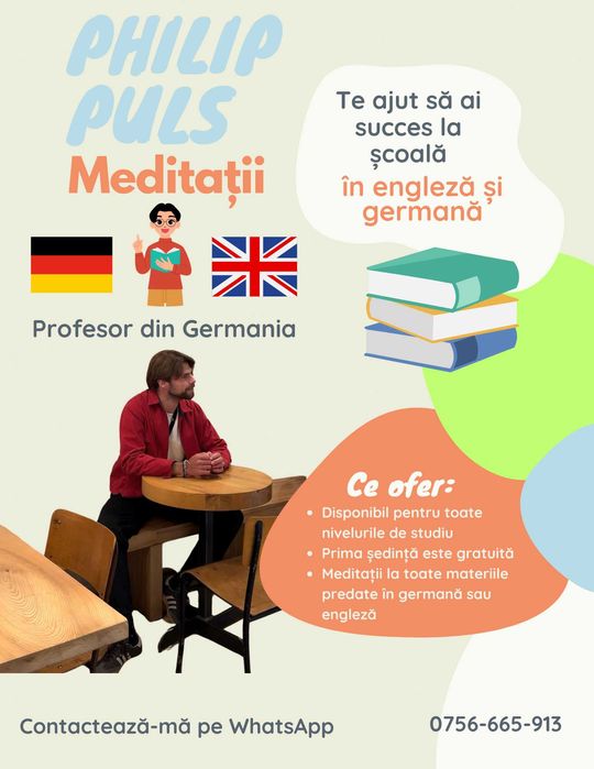 Meditații limba germană – Profesor nativ, Sibiu (toate vârstele)
