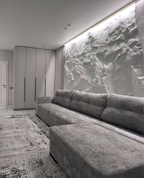 Скала «Эльбрус» 3D панель из гипса