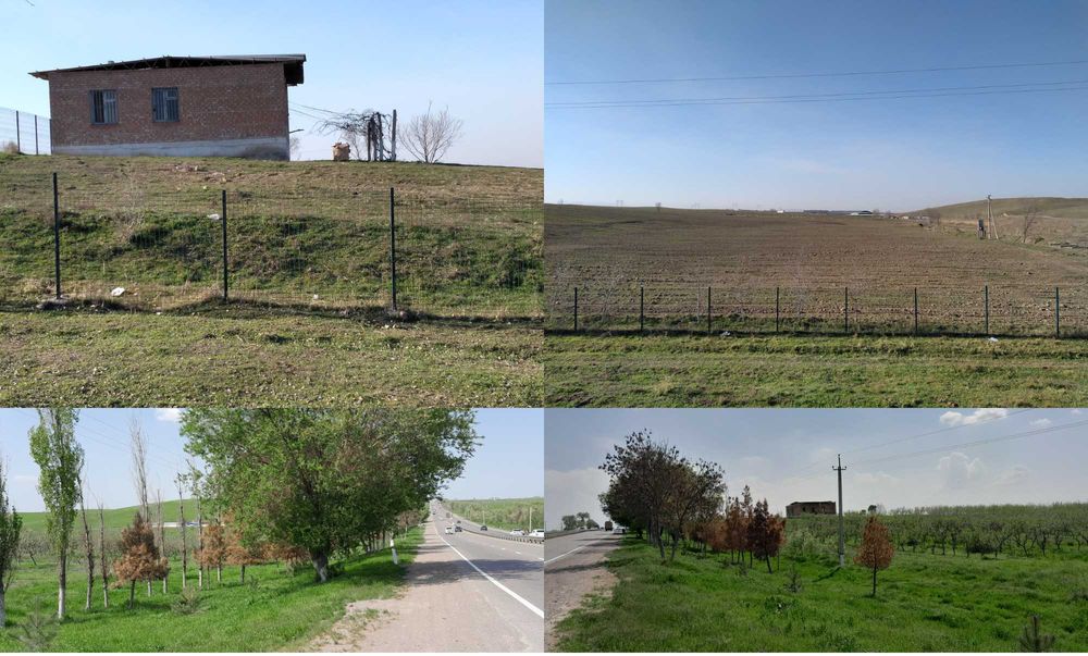 Продам 3.00 гектара по трассе А373А. Ташкент-Ахонгоран ( первая линия)