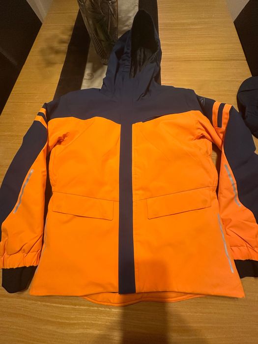 Costum schi Rossignol baieti marimea 12 (152 cm) + casca schi Uvex