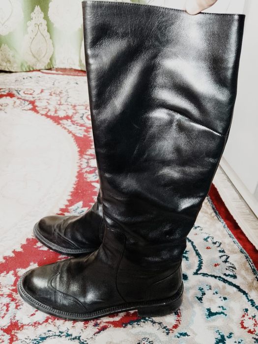 Сапоги кожаные фирма baver