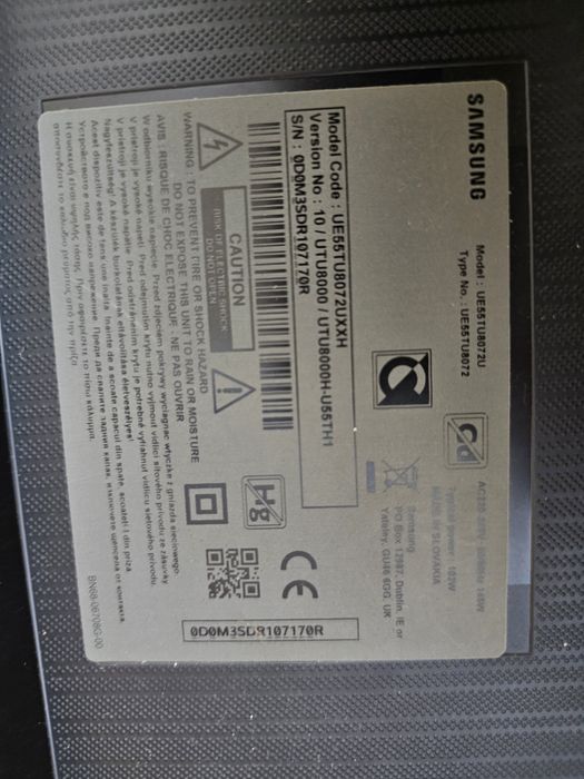 Samsung UE55TU8072 piese