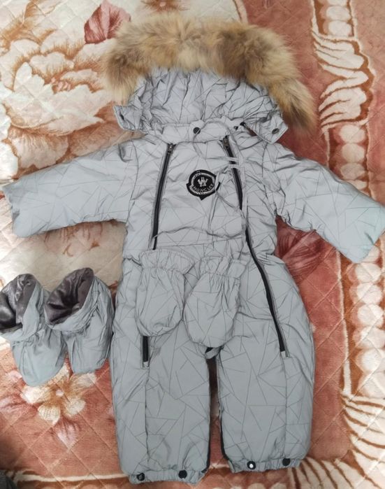 Детский зимний комбинезон-конверт