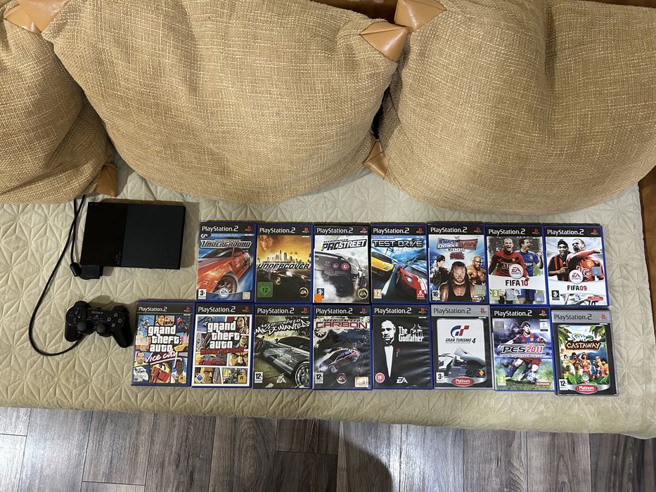 Playstation 2 + 15 jocuri