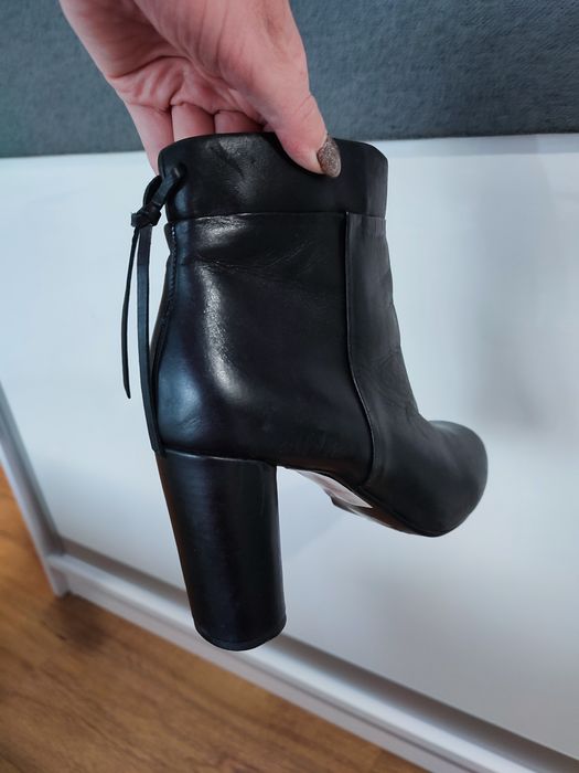 Боти на висок ток #Естествена кожа