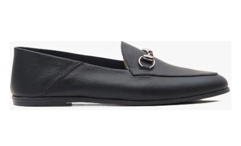 Лоферы/балетки кожаные