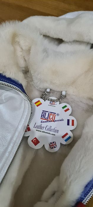 Cojocel pentru fetițe din blană  naturală