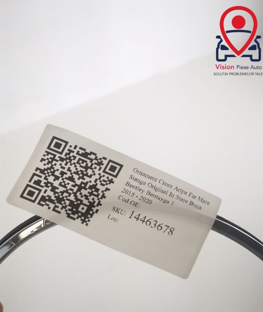 Хромиран орнамент Крило Фар Ляв Оригинален В Добро Състояние Бентли Бе