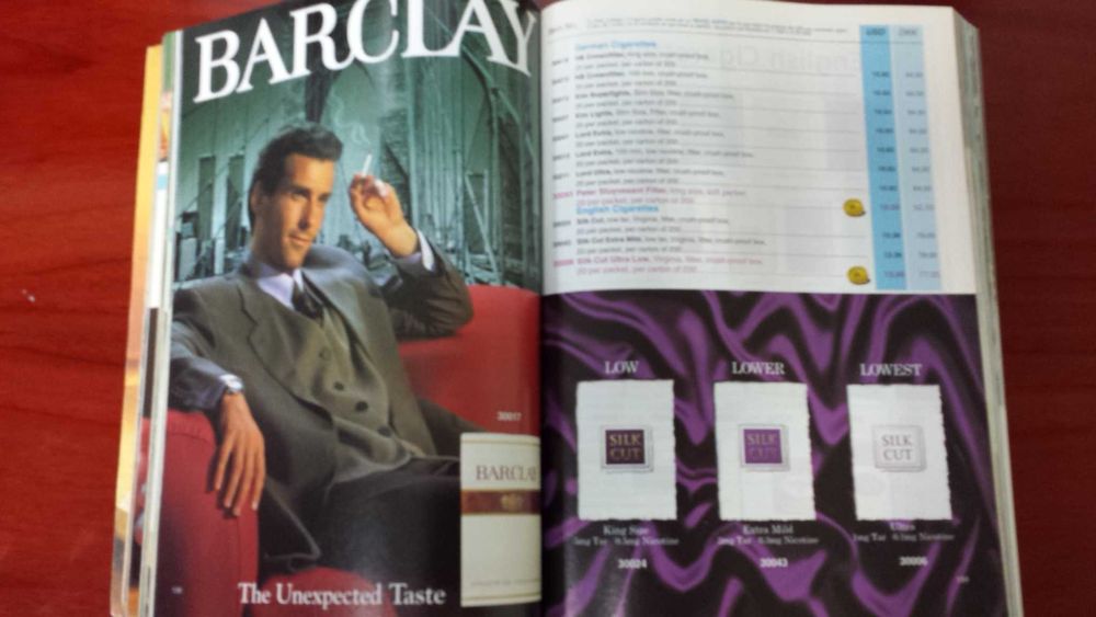 Винтажный каталог Peter Justesen Duty Free 1997