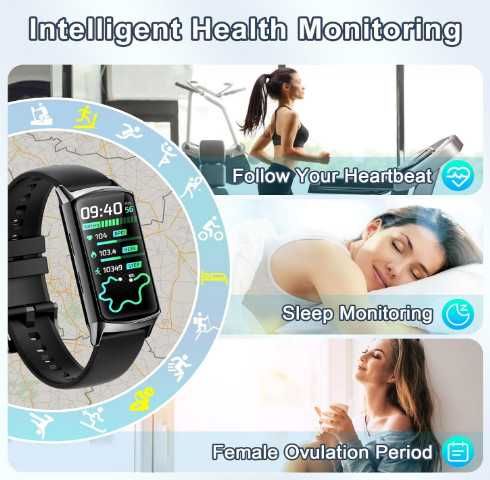Смарт гривна H29, дамски часовник, фитнес тракер с функция за телефон