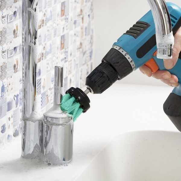 Set 3 perii pentru curatare cu adaptor pentru bormasina NOU & SIGILAT