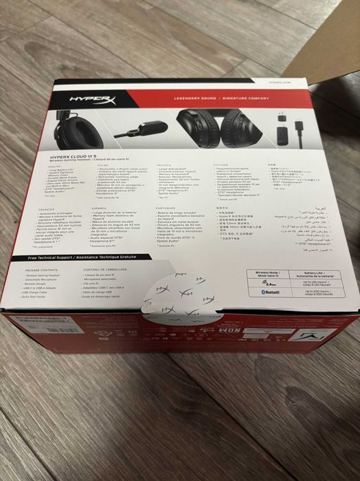 Casti Gaming Wireless HyperX Cloud 3 S, negre, sigilate