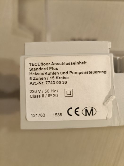 Unitate comanda servomotoare Tece standard plus cu releu comanda pompa