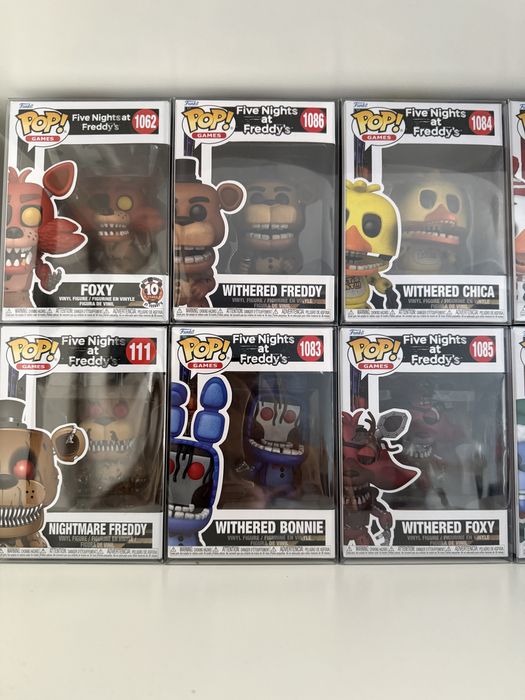 Фигурки Funko pop Fnaf, Spongebob, Marvel