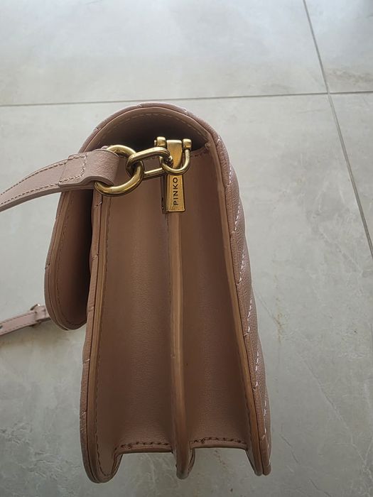 Pinko Love Bag Mini - оригинална, естествена кожа, розова