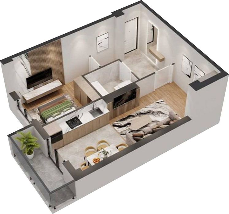 ЖК Mezbon 2х кв 42,71 м2 обл. Ташкент, напротив Юнусабад 16-кв бетонка